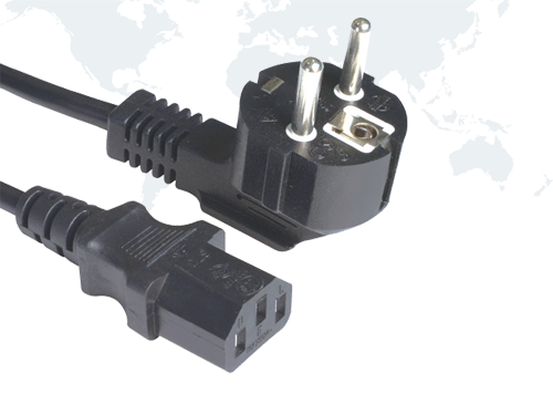 European plug SCHUKO Power Cords EU03 end IEC C13
