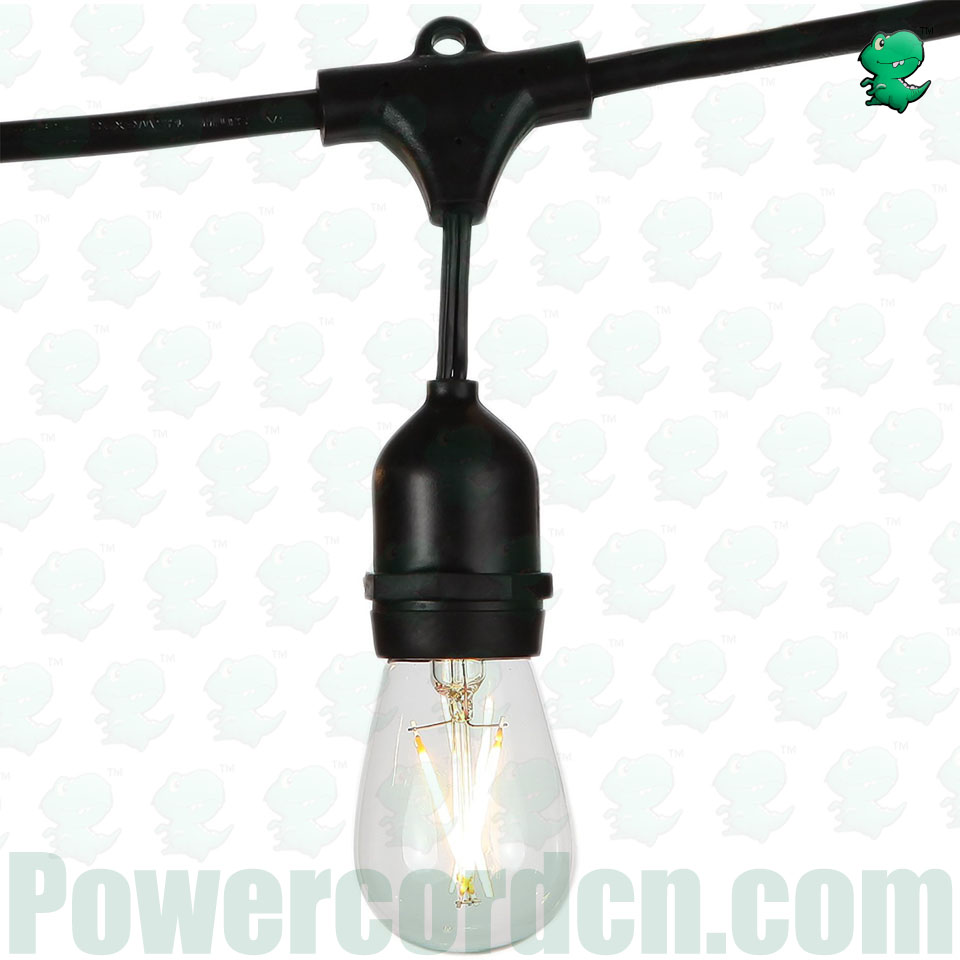 Lighting System LED Outdoor Weatherproof Commercial Grade String Lights WeatherTite Technology 2 watt LED Bulbs Included