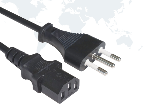 Italy Power cords IMQ02 end IEC 60320 C13